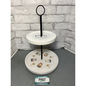 Two Tier “Coffee” Theme Stand